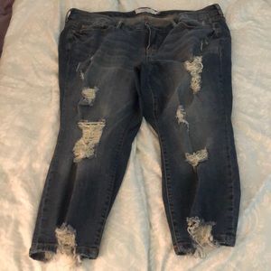 Torrid Distressed Denim Jeans - Size 18 XS